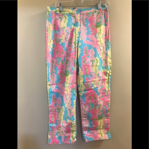 Lilly Pulitzer Havana Blue Snapdragon Capri Pants - Picture 11 of 12